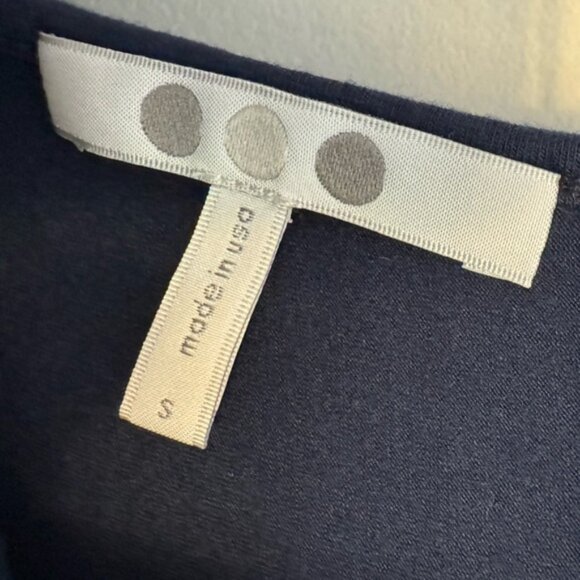 Three Dots Easy Flounce Dress navy blue - Picture 5 of 5